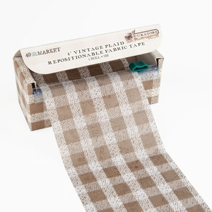 49 and Market - Curators 4" Vintage Plaid - Fabric Washi Tape (1 Roll)