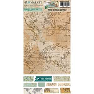 49 and Market - Travel Diaries - Washi Sheet Set