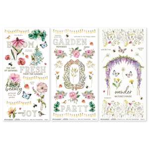 Rubons 49 And Market: 49 and Market - From The Garden - 6x12 Blendable Rub-on Transfer Set