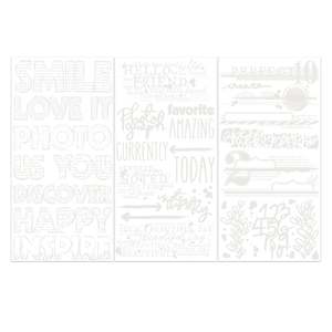 49 and Market - 6x12 Irresistible Rub-On Transfer Set - Words