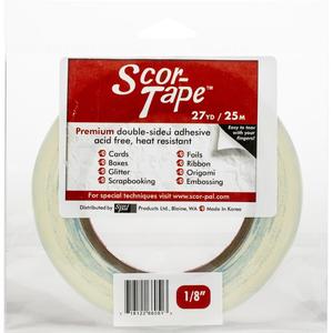Adhesives Double Sided Tape: Scor Pal - Scor Tape - Double Sided Tape 1/8 Inch