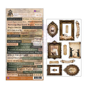 Chipboard: Prima Marketing - Made of Magic - Chipboard Stickers (61pcs)