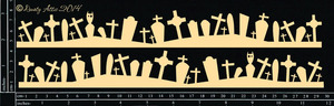 Chipboard: Dusty Attic- Tombstone Border