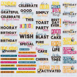 Chipboard: 49 and Market - Glimmer & Glee - Chipboard Set (49pcs)