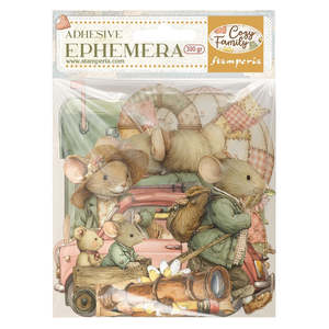 Collectables Ephemera: Stamperia - Cozy Family - Ephemera (Adhesive)