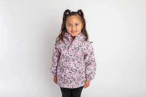 Tamariki Rain Jacket: Manaaki Rain Jacket - Rose