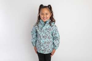 Tamariki Rain Jacket: Manaaki Rain Jacket - Sky Blue