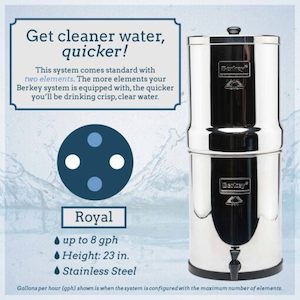 Royal Berkey Water Filter and Purifier System (12.3 L)