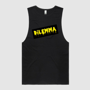 Frontpage: 'DILEMMA' Embroidered Singlet