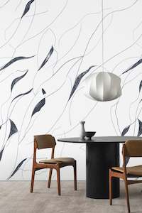 Vine Wallpaper - Charcoal