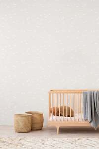 Falling Feather: Falling Feather Wallpaper - Cream