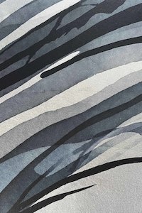 Trade Samples: Sample - Wave Wallpaper Silver Sapphire