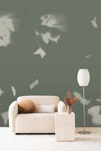 Drift Wallpaper - Sage Brushed Metallic