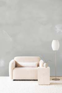 Silver Grey: Dispersion Wallpaper - Mist