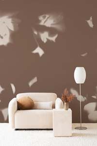 Monotone: Drift Wallpaper - Umber Brushed Metallic