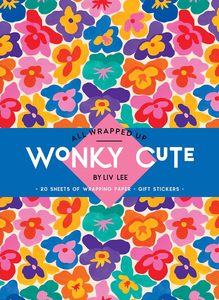 Notecards And Writing Sets: All Wrapped Up: Wonky Cute by Liv Lee - Gift Wrap Book