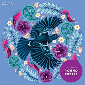 Jigsaws Adult: Catherine Marion - Tuneful Tui 1000 Pce Round Puzzle
