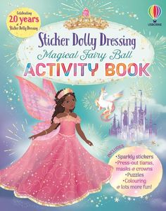 Usborne Sticker Dolly Dressing - Magical Fairy Ball Activity Book