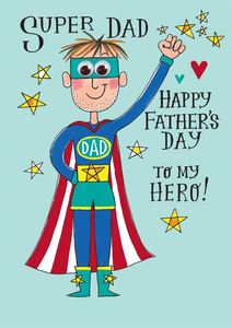 Fathers Day Cards: Super Dad Hero card