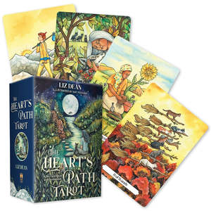 Oracle Tarot Cards Books: The Heart's Path Tarot - Liz Dean