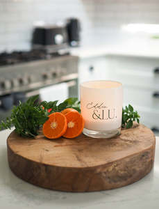 Eddie & Lu Mandarin & Basil Coconut Wax Candle Large