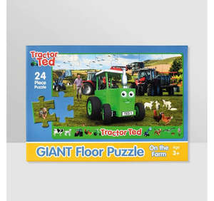 Jigsaws Children: Tractor Ted - Giant Floor Puzzle 24pcs