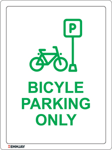 Bicycle Parking Only (Green) 1104 - Emmjay