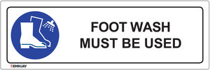 Foot Wash Must Be Used Sign 0304 - Emmjay
