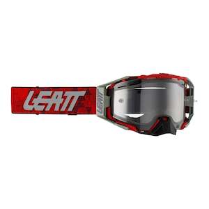 Goggles 1: LEATT GOGGLE VELOCITY 6.5 ENDURO JW22 RED CLEAR 83%