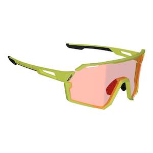 Leatt: Leatt RideViz Pro Sunglasses - Neon Yellow Iriz Cryztal Red 13 VLT