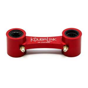 Suspension: KOUBALINK 25mm LOWERING LINK XR250/400 - RED |Emoto#KBLXR250400