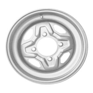 Wheels: Whites ATV UTV Steel Rim Silver 14 x 6 Polaris Front 4/156 +40.2