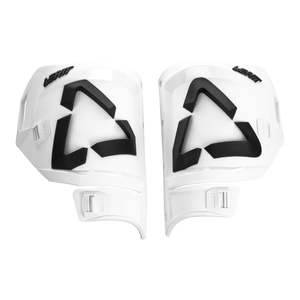 Leatt: LEATT BOOT SHIN PLATE KIT 5.5 WHITE/BLACK PAIR US12/13 #LE3021210522
