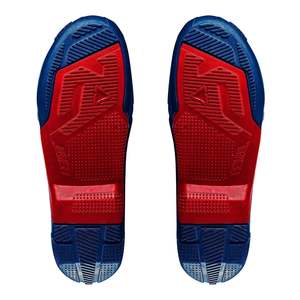 LEATT BOOT OUTER SOLE 4.5/5.5 US12/13 PAIR BLU/RED #LE3021200403