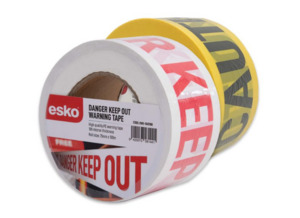Esko 100m Warning Tape Empyre Workwear Packaging & Hygiene