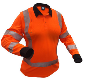 TTMC X-Back L/S Microvent® Polo Women’s Empyre Workwear Packaging & Hygiene