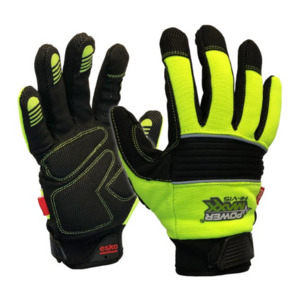 Esko Powermaxx Hi-Vis Mechanics Gloves Pack of 12 Pairs Empyre Workwear Packagin&hellip;