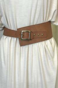 Asymmetric Leather Belt
