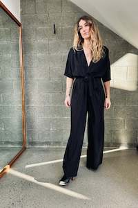 Simple Silks: Silk Crepe De Chine Blackmore Jumpsuit