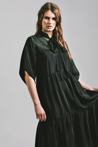 Leather Lace: Directions Dress - Silk and Leather Lace