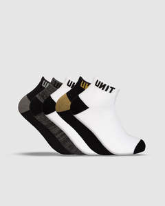 Mens Socks: Unit Vital Bamboo Lo Lux Socks - 5 Pack