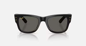 Womens Sunglasses: Ray Ban Mega Wayfarer Black Ultra Black Lens