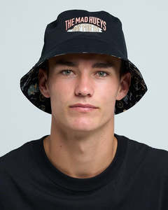 All Headwear: The Mad Hueys DAY FOR IT FROGGIES | REVERSIBLE BUCKET HAT