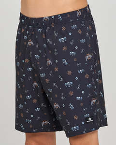 All Bottoms: The Mad Hueys TRIPLE ANCHOR | 18" SWIM VOLLEY SHORT