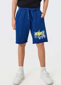 Ethika Boys Bolt Camo Raw Edge Short