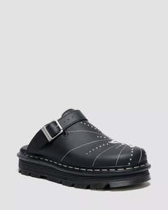 Dr. Martens Zebzag Mule Solar Flare - Black Genix Nappa
