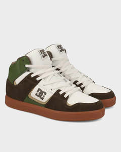 All Footwear: DC Cure Hi Top - Brown/Olive/Off White