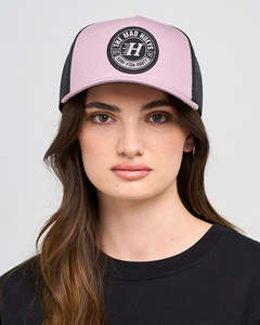 Womens Headwear: The Mad Hueys LIVING HUEYS | WOMENS TWILL TRUCKER