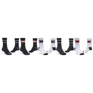 Mens Socks: Globe Triple Stripe Crew Socks 5 Pack