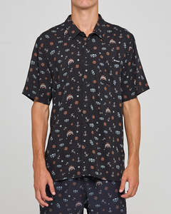 Mens Shirts: The Mad Hueys TRIPLE ANCHOR | SS WOVEN SHIRT